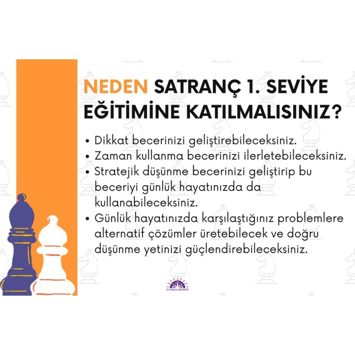 Satranç 1. Seviye Eğitimi