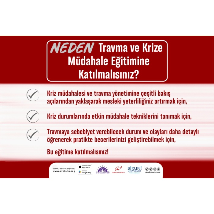 Travma ve Krize Müdahale Eğitimi