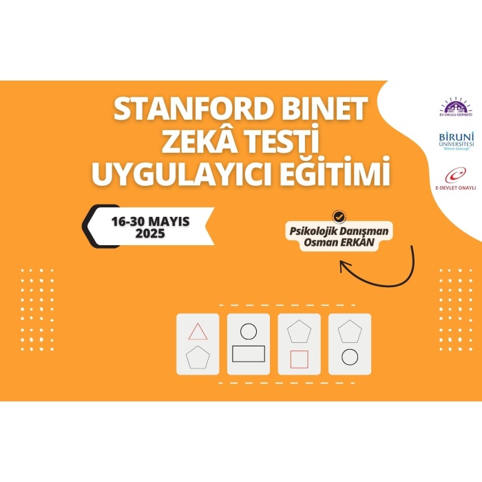 Stanford Binet Zekâ Testi Uygulayıcı Eğitimi
