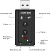 USB Ses Kartı 7.1 USB Stereo Ses Efektli Harici Ses Kartı Sound Kontrol