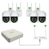 Güvenlik Kamera Seti Hilook NVR + 4 Hareketli (Motorlu) PT Kamera MPIA WiFi
