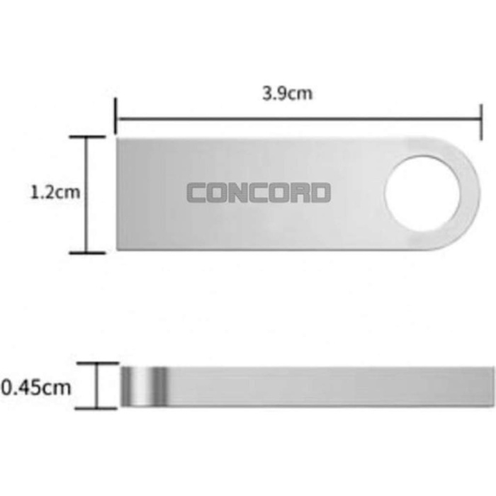 Concord 16 GB USB 2.0 Double Metal Flash Bellek (C-U16)