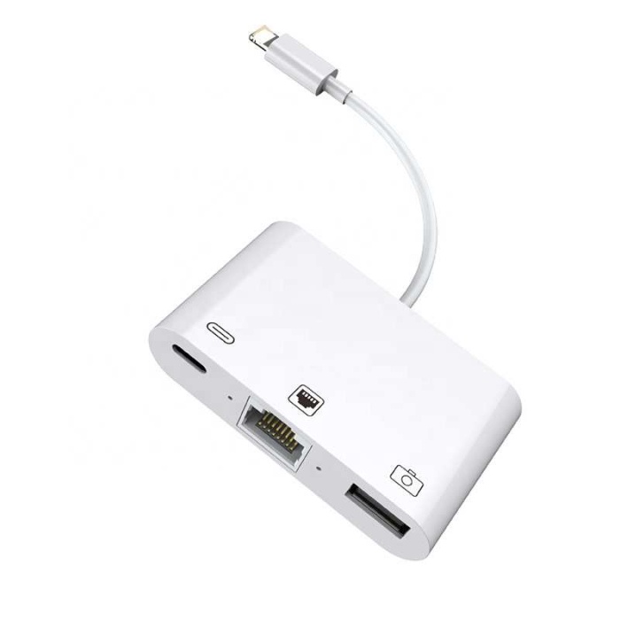 Apple iPhone/iPad Lightning To Ethernet RJ45 Dönüştürücü Adaptörü