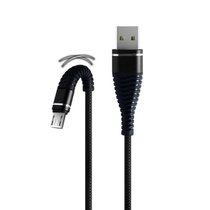 Micro 3.1A Spiral Şarj ve Veri Kablosu 1.2 m (USB to Micro USB)-SMS