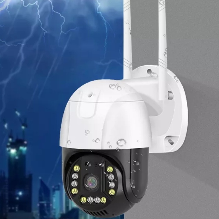 4 Kameralı Set FullHD Sesli Kayıt (Dahili Mikrofon ve Hoparlör) Waterproof + 4x64GB MicroSD