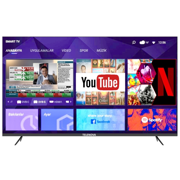 Telenova  43S1101  43 (109 Ekran) Uydu Alıcılı Android 11 Smart LED TV