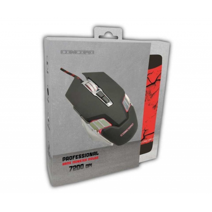 Gaming Mouse Rgb 7200 DPI 7 Tuşlu Optik Kablolu Mouse + Mouse Pad