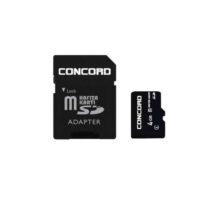 Concord 4 GB 6 MBps Hız Micro SDHC Hafıza Kartı + Adaptör (C-M4)