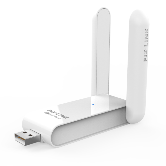 Pix-Link  LV-UAC03D Dual Band  (2.4GHz + 5GHz) USB Wifi Adaptör