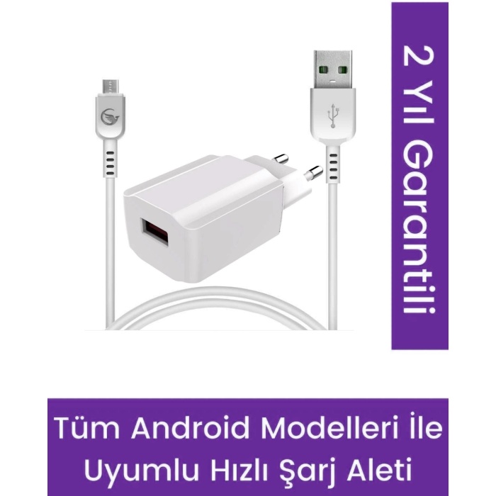 Şarj Aleti Samsung-huawei-oppo-micro Usb 2.1a Androidler Ile Uyumlu Hızlı Şarj Cihazı 10,5w Micro USB 2.1A Hızlı Şarj Cihazı Set
