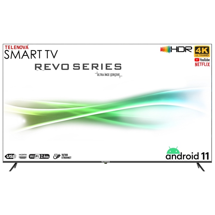 Telenova Revo 55 139 Ekran 4K Ultra HD Android Smart LED TV