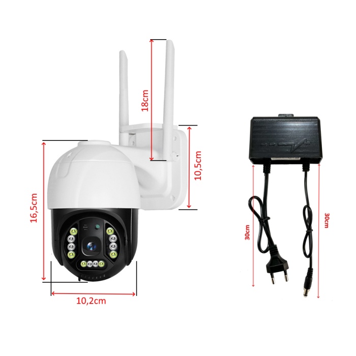 Güvenlik Kamera Seti Hilook NVR + 4 Hareketli (Motorlu) PT Kamera MPIA WiFi