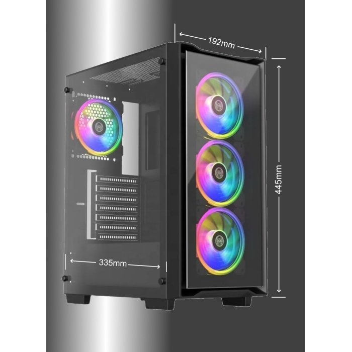 Sprange CS-1 Bilgisayar Kasası 4 x 120mm RGB Fan + Controller + Uzaktan Kumanda