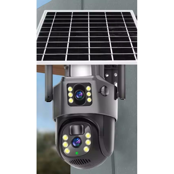 Ventus Solar3620 4G Güneş Enerjili Dual Lens 360° Görüş  Akıllı  Güvenlik Kamerası 128GB Hafıza