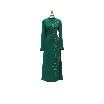 7204 NAZ MODA ÖN DESEN ELB ZÜMRÜT