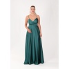BEL DRAPE A KESİM SATEN ABİYE