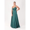 BEL DRAPE A KESİM SATEN ABİYE