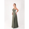 BEL DRAPE A KESİM SATEN ABİYE