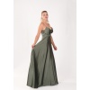 BEL DRAPE A KESİM SATEN ABİYE