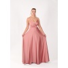 BEL DRAPE A KESİM SATEN ABİYE