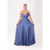 BEL DRAPE A KESİM SATEN ABİYE