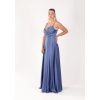 BEL DRAPE A KESİM SATEN ABİYE