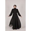 PRENSES KOL  KEMERLİ ELBİSE