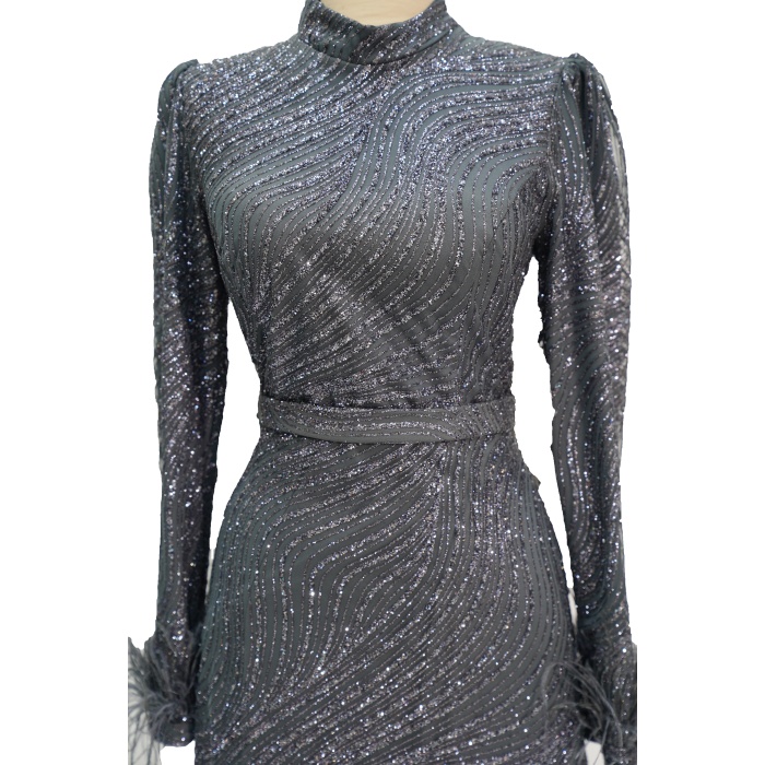 2323 NEW ELEGANS SİMLİ ABİYE ANTRASİT