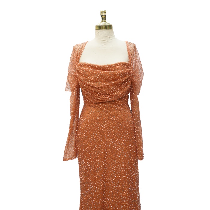 6117 VMK STiLL DRAPELİ TAŞLI ABİYE