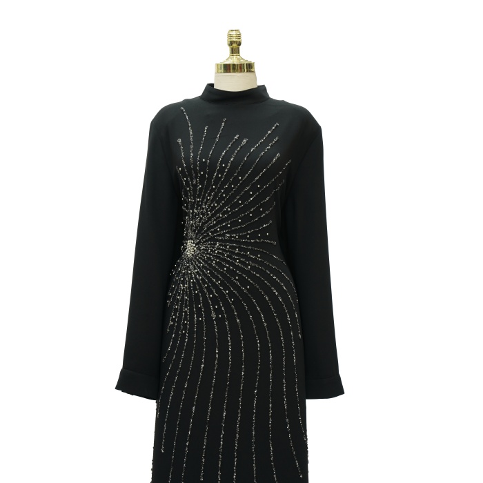 7203 NAZ MODA ÖN TAŞ DESEN SİYAH