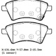 Fıat Sedıcı- 07/08; Ön Fren Balatası 1,6/1,9/2,0 (kablosuz)(disk) (131,6x57x15,5)(bramax)