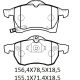 Opel Astra- G- Sd/hb- 99/09 Ön Fren Balatası (disk)(156,4x78,5x18,5/155,1x71,4x18,5)(bramax) 9317970