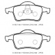 Volvo S60- 05/09 Arka Fren Balatası (kablosuz) (disk) (122,7x53,8x16,2/12 3,8x53,8x16,2) 30648382
