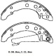 Volkswagen Jetta 2 85/89 Arka Fren Pabucu (90x31)(bramax)