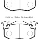 Renault Clıo- 1- Hb- 91/98; Arka Fren Balatası (DİSK) (105X54,9X11) (BRAMAX) 7701204664