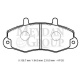 Ford Transit T15 96/02 Ön Fren Balatası T12 (Disk) (138,8x64x18)(bramax)