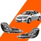 Hyundai Accent Blue Sağ Ve Sol Ön Sis Farı Lambası Ampulsüz Takım 2011-2018 Uyumlu