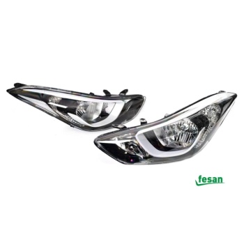 Hyundai Elantra Sağ + Sol Ön Far Lambası Takımı 2013--2015  Uyumlu