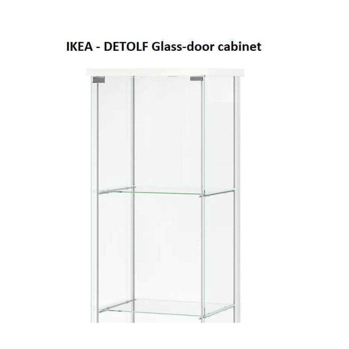 Ikea - Detolf Cam Kapı Kabin Raf Desteği ( M4 ) Plastik Aparat