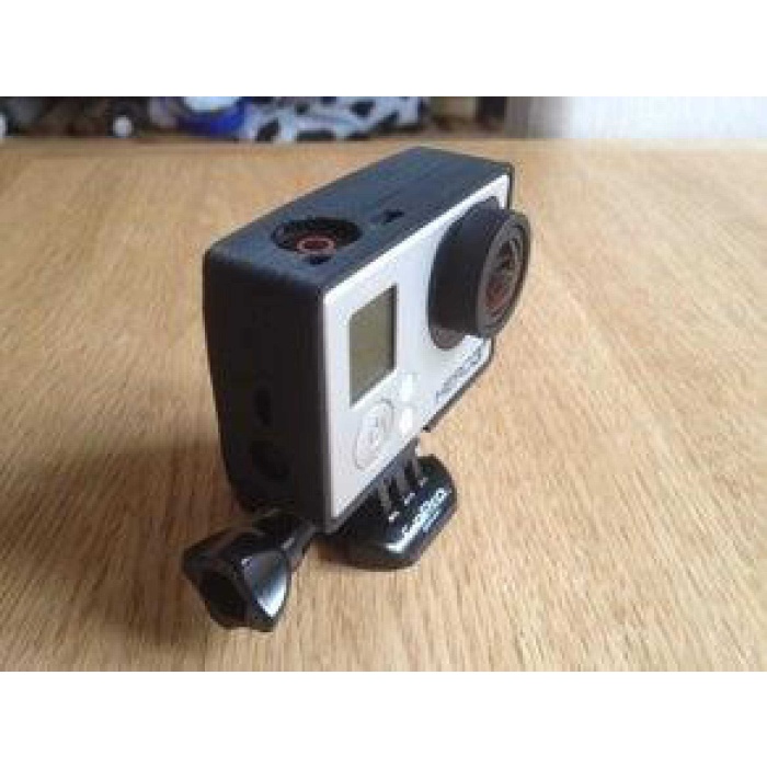 KISS GoPro hero3 + siyah baskı Çerçeve aksesuar tutucu vida hariç