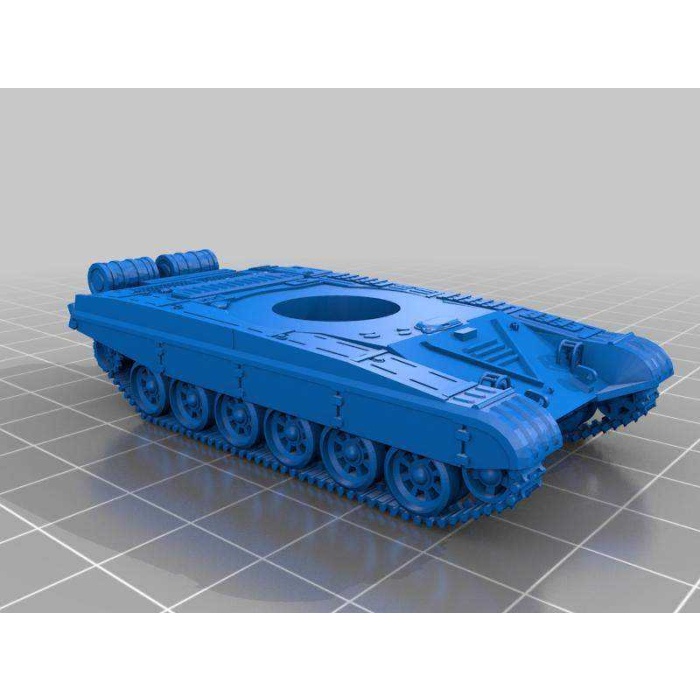 1: 100 Ölçekli T-72 Ana Savaş Tankı Plastik Aparat