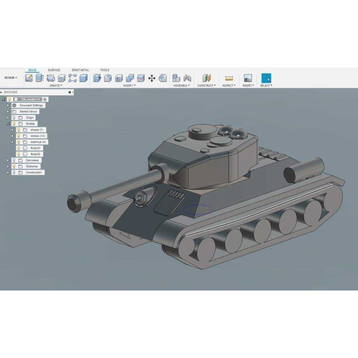 Mini Tank T34 Plastik Aparat