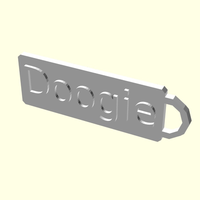 Doogie Tasmalık Künye Tag Kedi Köpek Evcil Hayvana İsme Özel Üretim İsimlik Hediyelik Organik Plastik