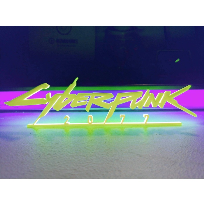 Cyberpunk 2077 logosu Organik Plastik Dekoratif Aksesuar Masaüstü