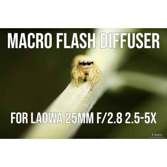 Laowa 25Mm F / 2.8 2.5-5X İçin Macro Flash Difüzör Adaptörü Halkası Plastik Aparat