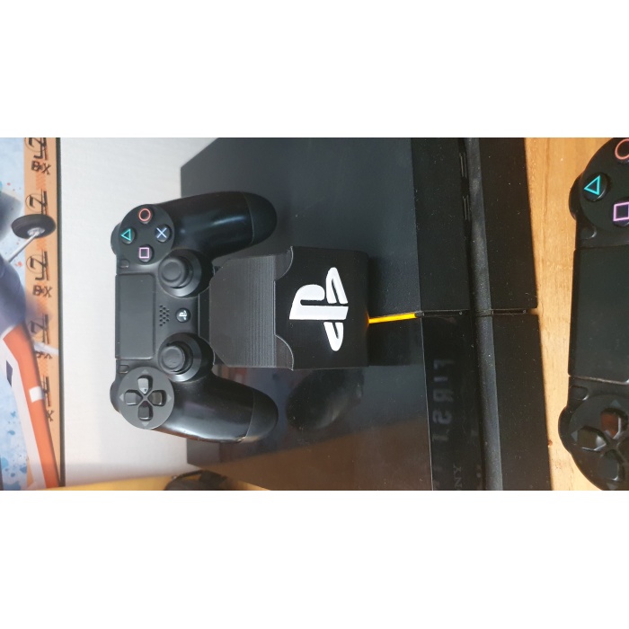 Ikili Dualshock - Dualshock V2 Stand Beyaz Logolu