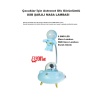 Çocuklar İçin Astronot Ufo Görünlümlü Şarjlı Masa Lambası 3 Fafklı Işık Modlu 8 Smd LED Esnek Gövde
