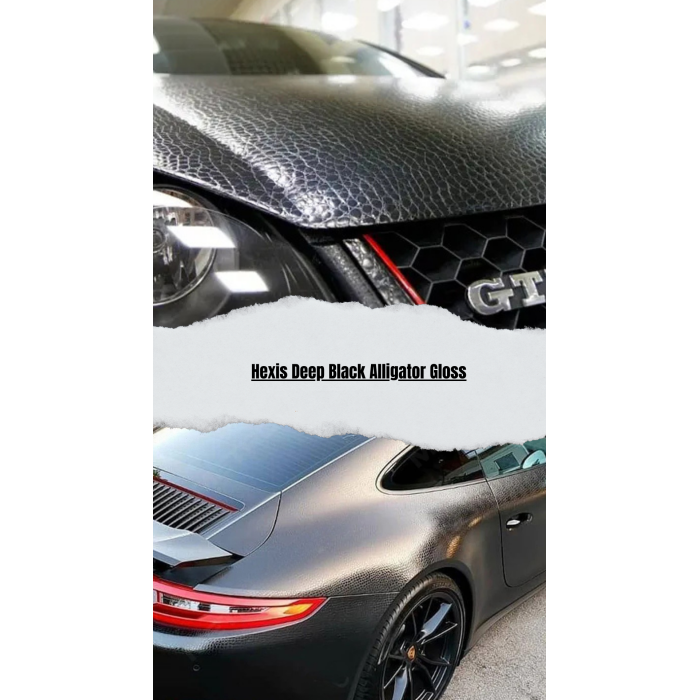 Hexis Deep Black Alligator Gloss