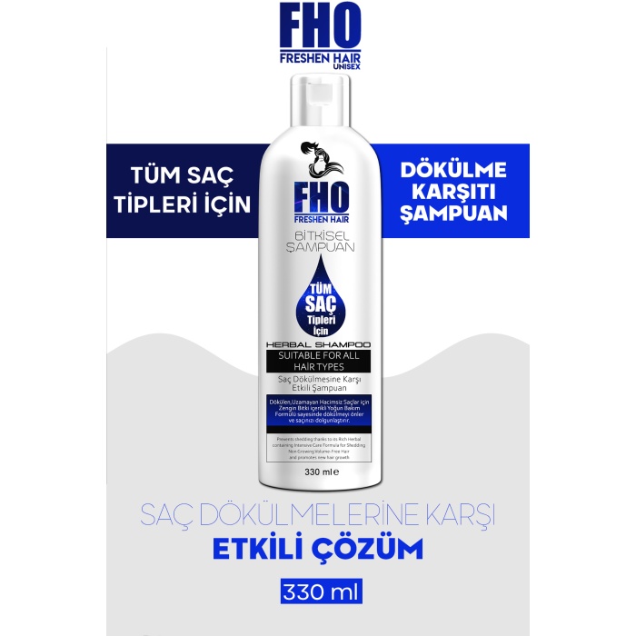 Freshen Hair Dökülme Karşıtı Bitkisel Şampuan 330 ML