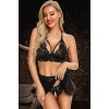 Grck Özel Bölgesi Açık Siyah Etekli Bralet Sütyen Takım 16015 Beden:S/M Efsn